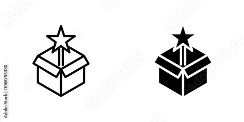 New product icon symbol collection on white background.