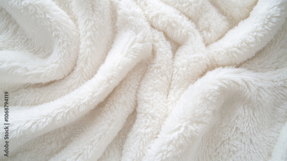 White Plush Texture: Softness and Warmth White Plush Texture: Softness and Warmth