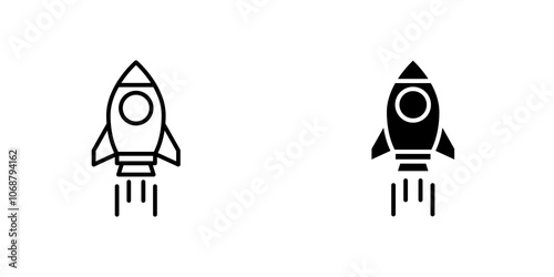 Startup icon symbol collection on white background.