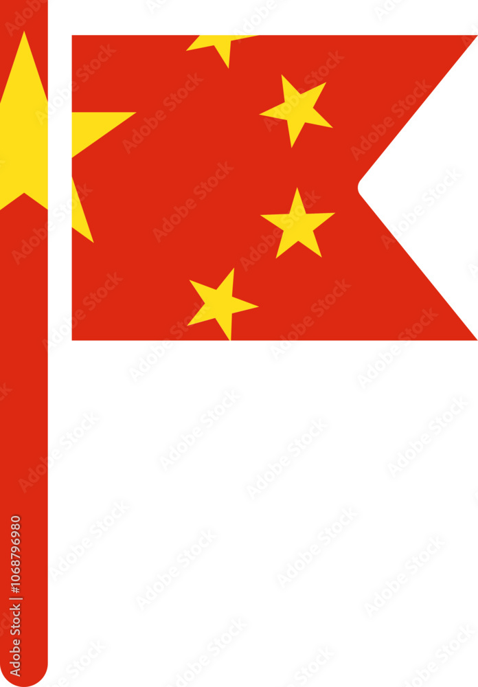 China Flag Crisp Icon China Flag Crisp Icon