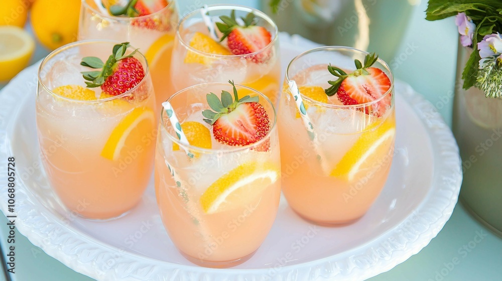 Refreshing Summer Cocktails with Fruit and Ice Refreshing Summer Cocktails with Fruit and Ice