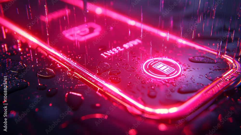 the Captivating Details of a Hyperrealistic Password Entry Screen Glowing in Rain with Vibrant Neon Effects the Captivating Details of a Hyperrealistic Password Entry Screen Glowing in Rain with Vibrant Neon Effects