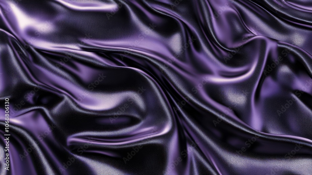Obraz premium Abstract background with a flowing and wavy textured purple silk. Can be used for a wide range of graphic design and advertising purposes.