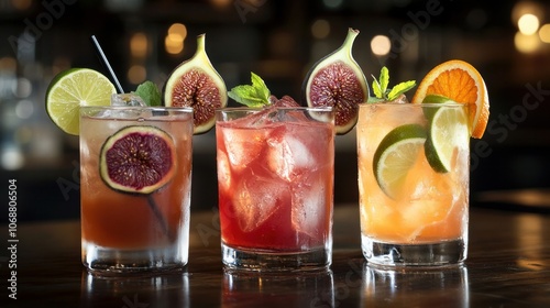 Tangy blood orange, zesty lime, and sweet fig make a refreshing and tasty fruit trio.