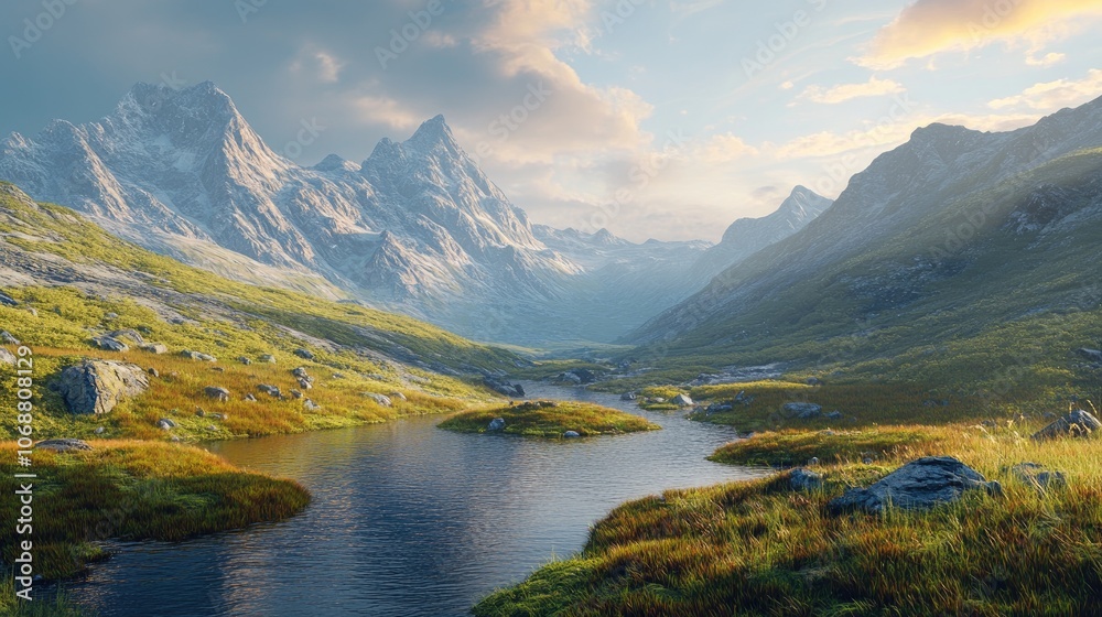 Breathtaking mountain landscape showcasing wild highlands and untouched natural beauty Breathtaking mountain landscape showcasing wild highlands and untouched natural beauty