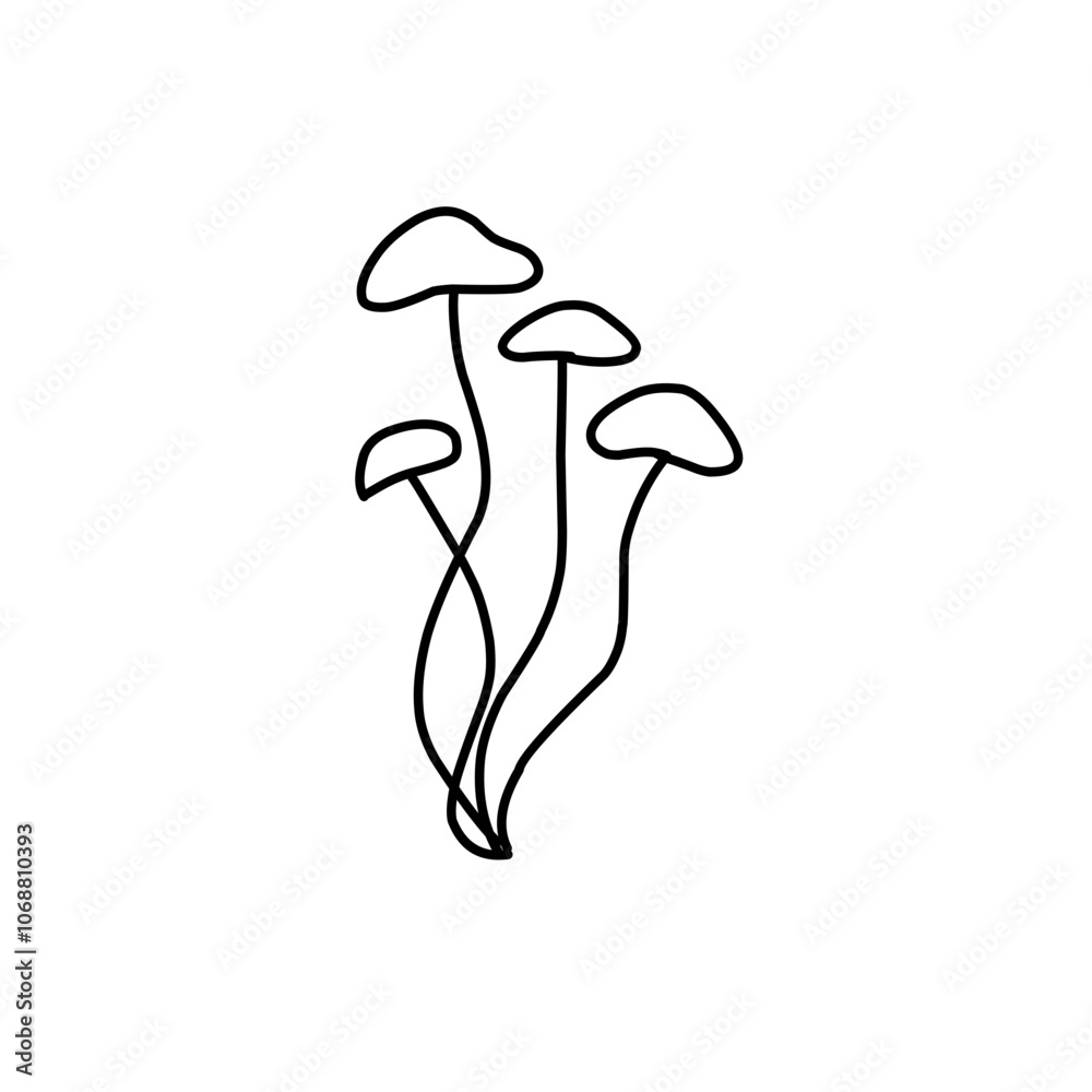 Mushroom hand drawn vector illustration Mushroom hand drawn vector illustration