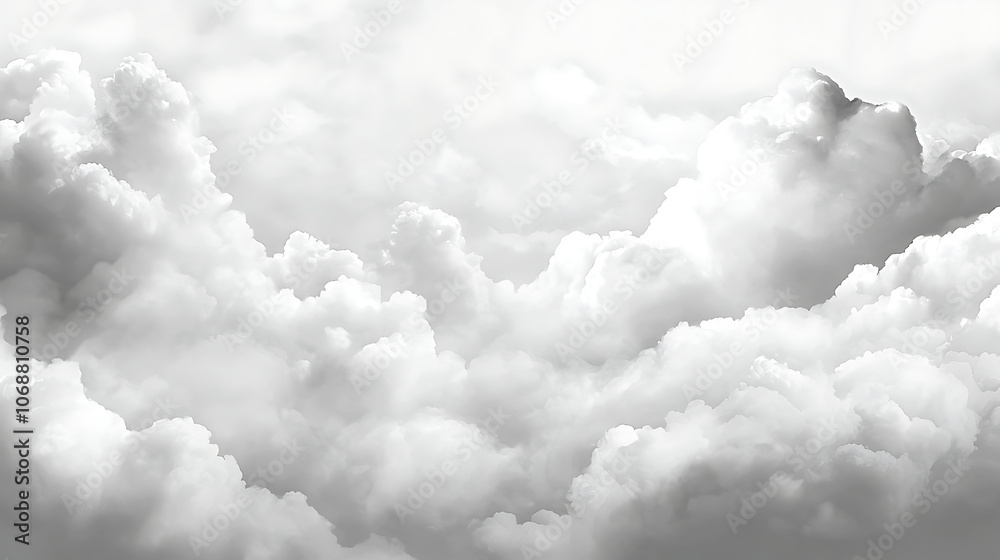A mesmerizing view of soft, fluffy grey clouds spread across the sky, resembling cotton candy, evoking a dreamy and surreal ambiance perfect for serene and imaginative backgrounds. A mesmerizing view of soft, fluffy grey clouds spread across the sky, resembling cotton candy, evoking a dreamy and surreal ambiance perfect for serene and imaginative backgrounds.