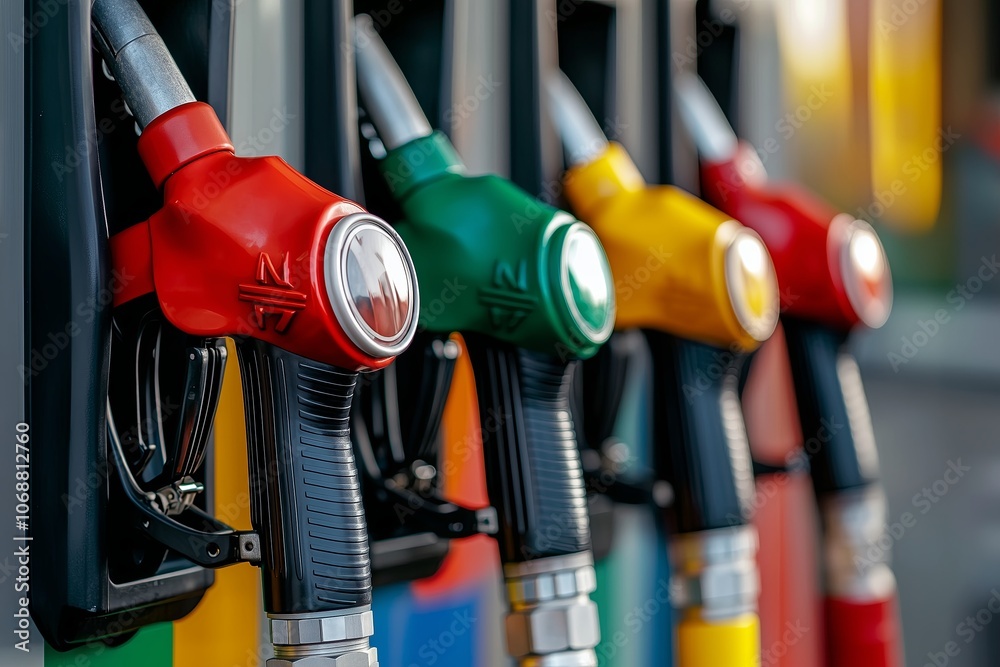 Color background of fuel dispenser. Fuel pumps of the station close-up, copy of the place. Color background of fuel dispenser. Fuel pumps of the station close-up, copy of the place.