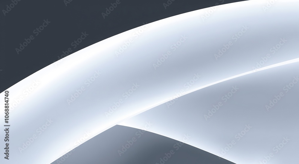 Abstract background with curved lines in gray and white tones. Abstract background with curved lines in gray and white tones.