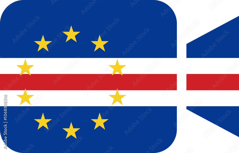 Fototapeta premium Cape Verde flag on Video Call