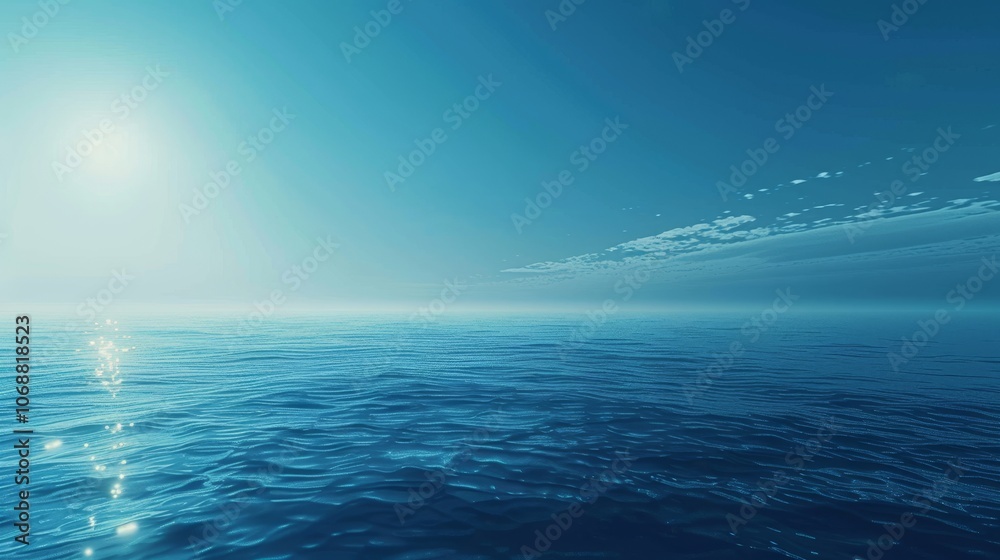 Serene blue gradient background featuring earth with soft glowing horizon lights for peaceful vibe Serene blue gradient background featuring earth with soft glowing horizon lights for peaceful vibe
