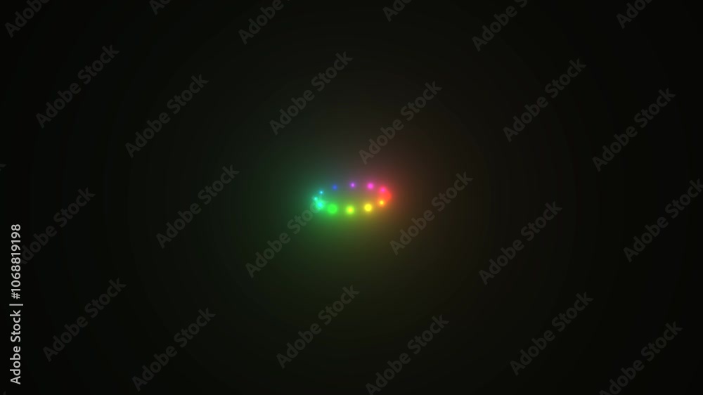 Dynamic Light Patterns: Vibrant Motion in Circle Animation