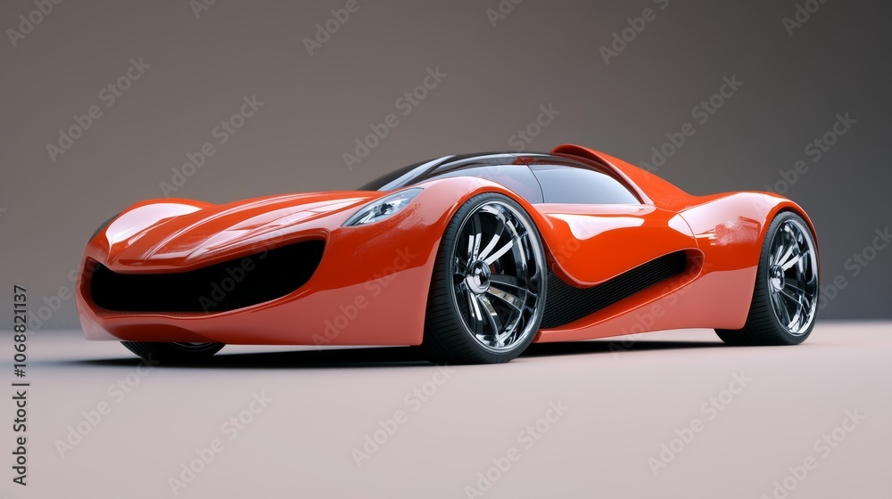 Modern car models in 3D renderings highlight sleek design, bold colors, and big wheels. Modern car models in 3D renderings highlight sleek design, bold colors, and big wheels.