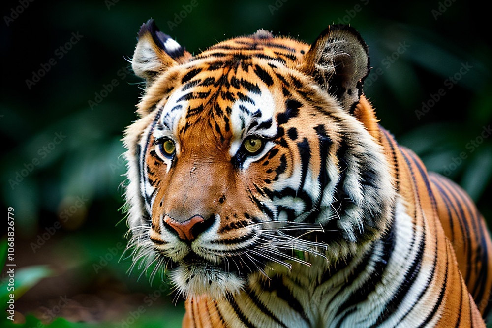 Naklejka premium a tiger with smooth body contours,marble,light,blue,yellow,red,green,purple,white,orange,realistic,detailed,detailed