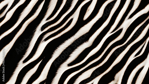 safari background and zebra fur texture in black and white striped natural pattern