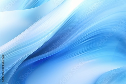 Ethereal Blue Abstract Wave Patterns