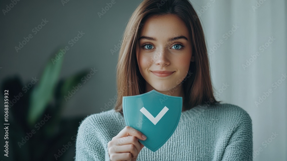 The Woman with Shield Icon. The Woman with Shield Icon.