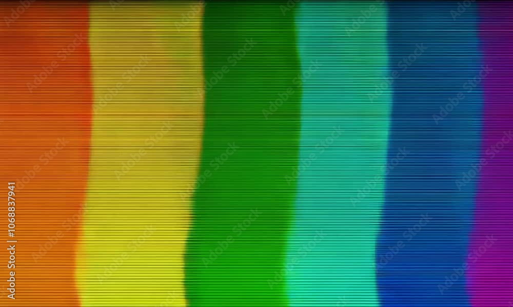 colorful lost signal television screen effect
