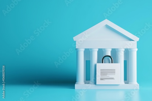 Secured Finances, A Bank Building Protected by a Lock and Deed