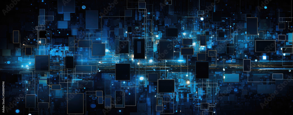 Advanced Digital Network Abstract Concept Advanced Digital Network Abstract Concept