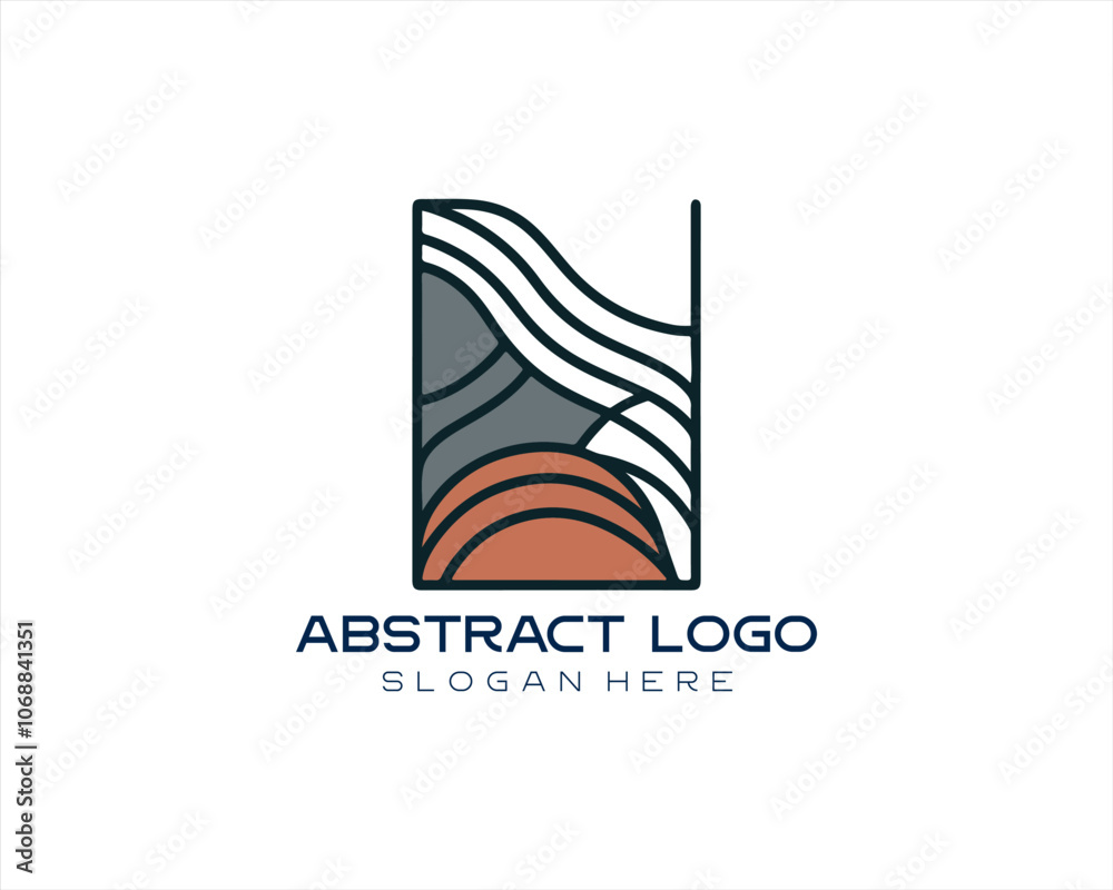 Fototapeta premium Abstract logo design icon vector illustration