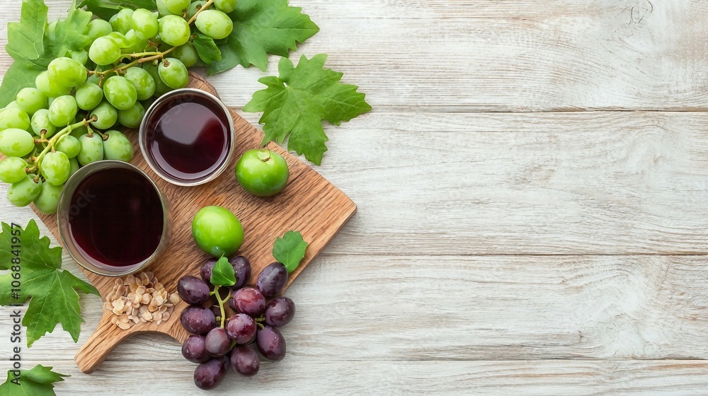 Fresh Grapes and Wine for Culinary Delights Fresh Grapes and Wine for Culinary Delights