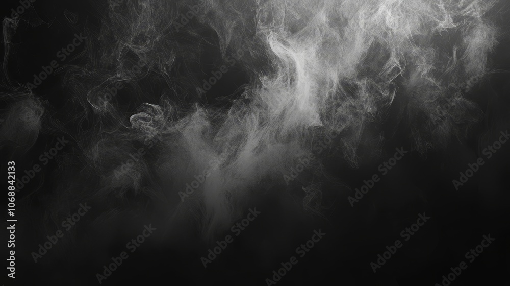 Abstract background of white smoke or vapor in dark room, perfect for mystical or ethereal designs. Abstract background of white smoke or vapor in dark room, perfect for mystical or ethereal designs.