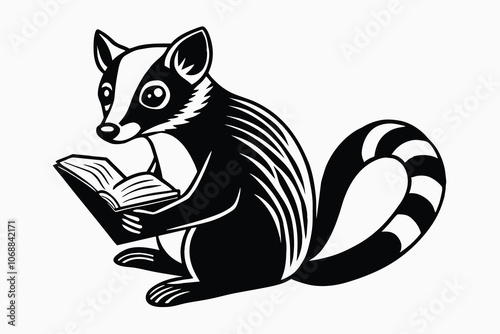 Asian Palm Civet rodent reading E.eps