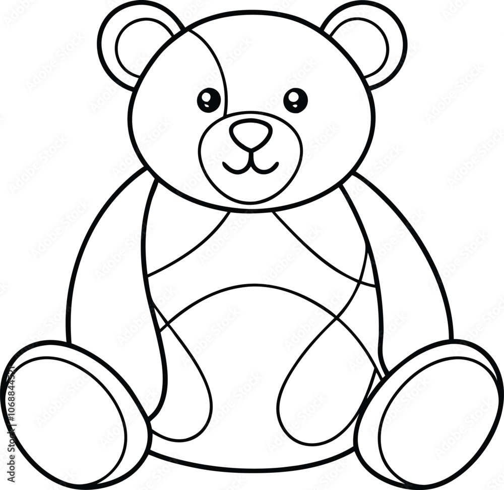 Teddy bear line art , Cute teddy, teddy silhouette vector, design Teddy bear line art , Cute teddy, teddy silhouette vector, design