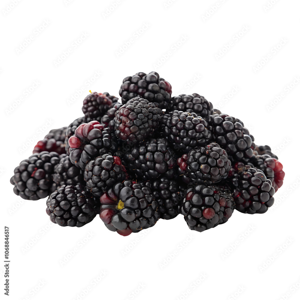Fresh Blackberries with Green Leaves Isolate on transparent background cutout, PNG file, Cutout file Fresh Blackberries with Green Leaves Isolate on transparent background cutout, PNG file, Cutout file