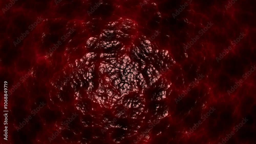 Smooth Zooming Patterns with Blood Texture