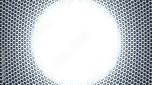 Dynamic Hexagonal Burst: Pressure and Shock Wave Visuals