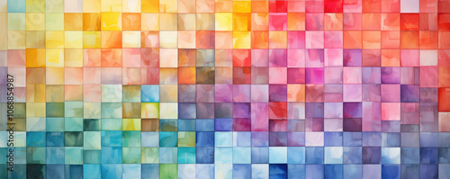 Wallpaper Mural Vibrant Spectrum Mosaic Background Torontodigital.ca