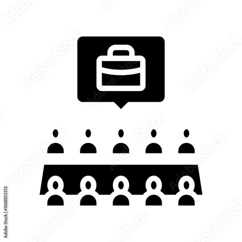 board of directors corporate law glyph icon vector. board of directors corporate law sign. isolated symbol illustration