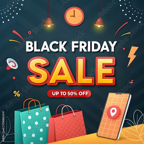 Black Friday Social Media Post Design - Eye-catching, high-quality templates for promotions