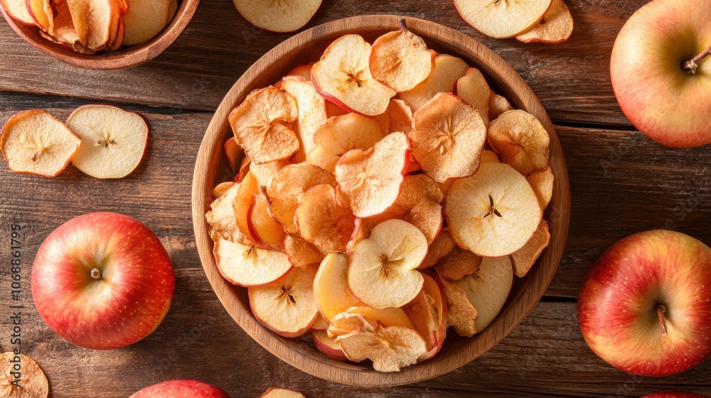 Warm Apple Chips in Breakfast Nook Warm Apple Chips in Breakfast Nook