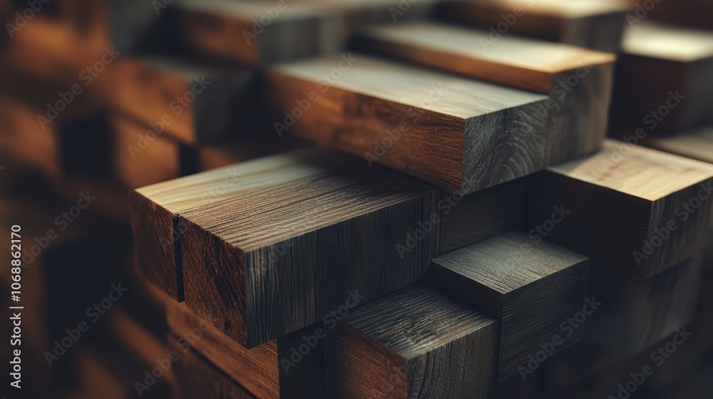 The Stacks of Wooden Planks The Stacks of Wooden Planks