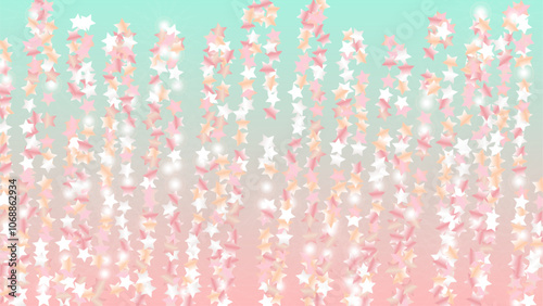 Magic Background with Confetti of Glitter Star Particles. Sparkle Lights Texture. Celebration pattern. Light Spots. Star Dust. Christmass Design. Explosion of Confetti. Design for Poster.