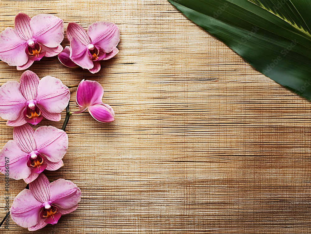 Orchid flowers background illustration Orchid flowers background illustration