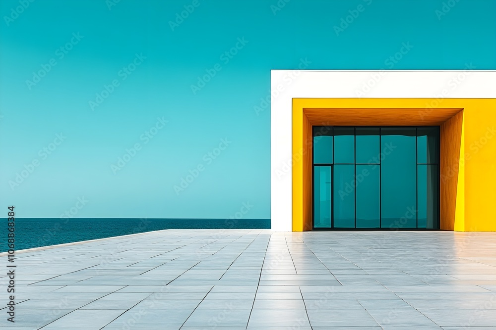 Facade of a modern apartment building Facade of a modern apartment building