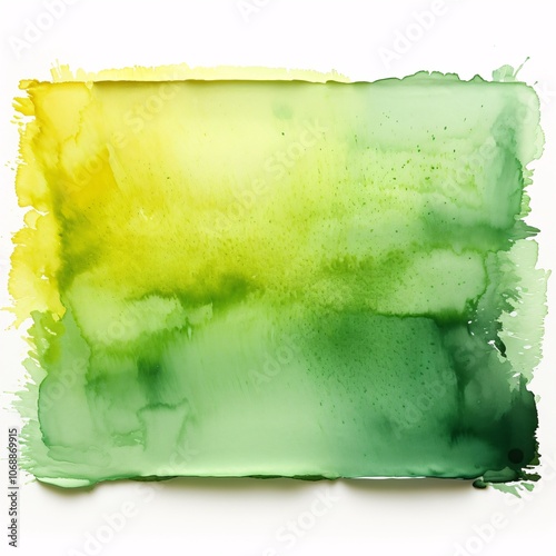 Green Yellow Watercolor