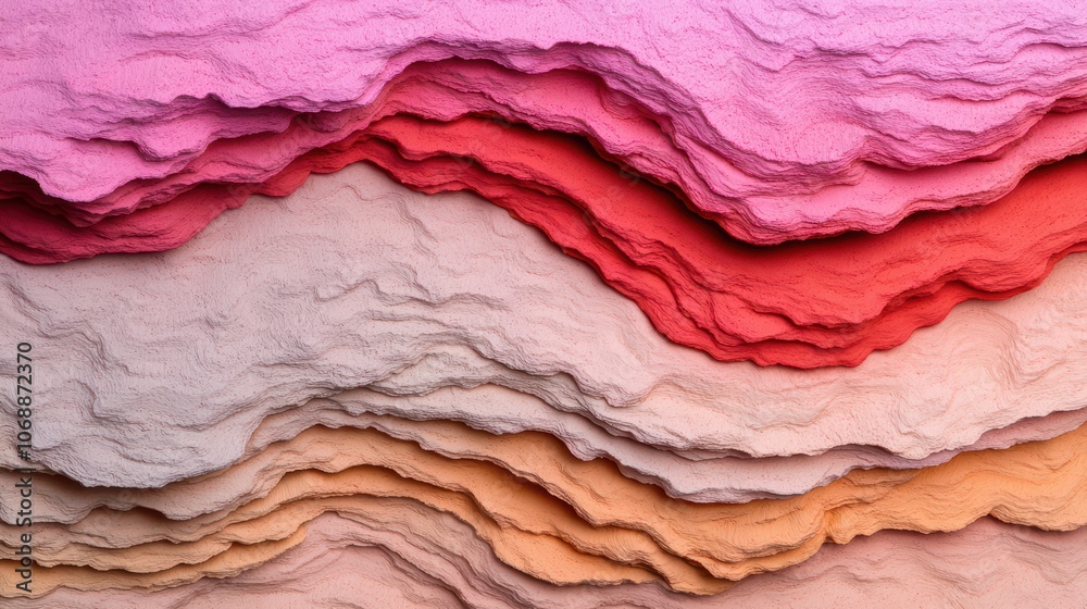 Layered Hues: Abstract Textured Background of Pink, Red, and Orange Layered Hues: Abstract Textured Background of Pink, Red, and Orange