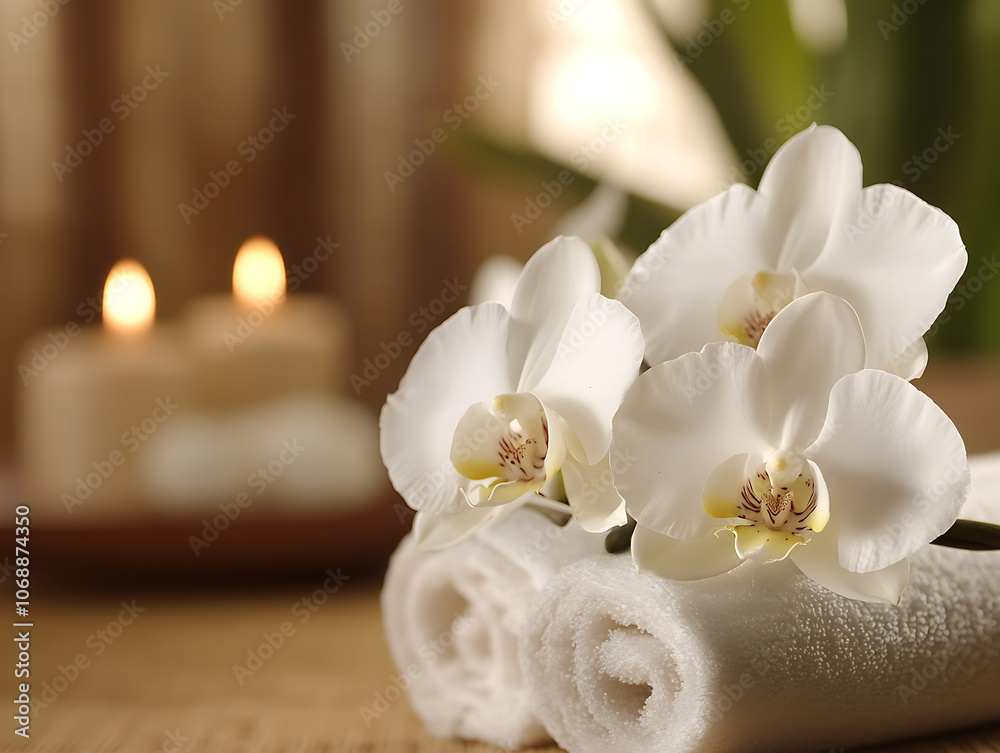 Orchid flowers background illustration Orchid flowers background illustration