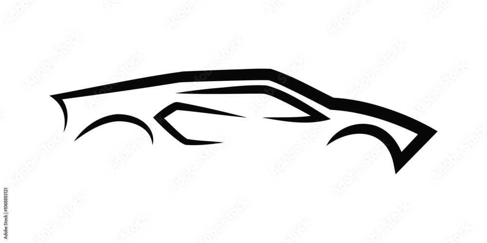 Modern car icon, logo vector illustration Modern car icon, logo vector illustration