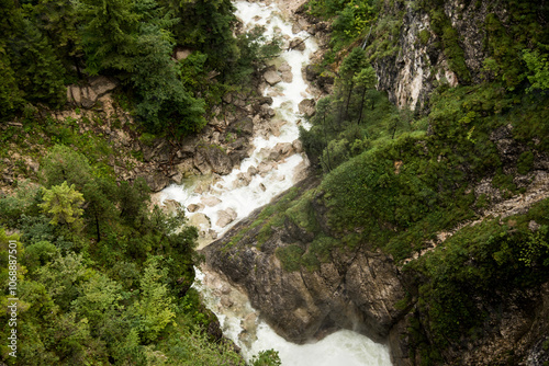 waterfall in the mountains