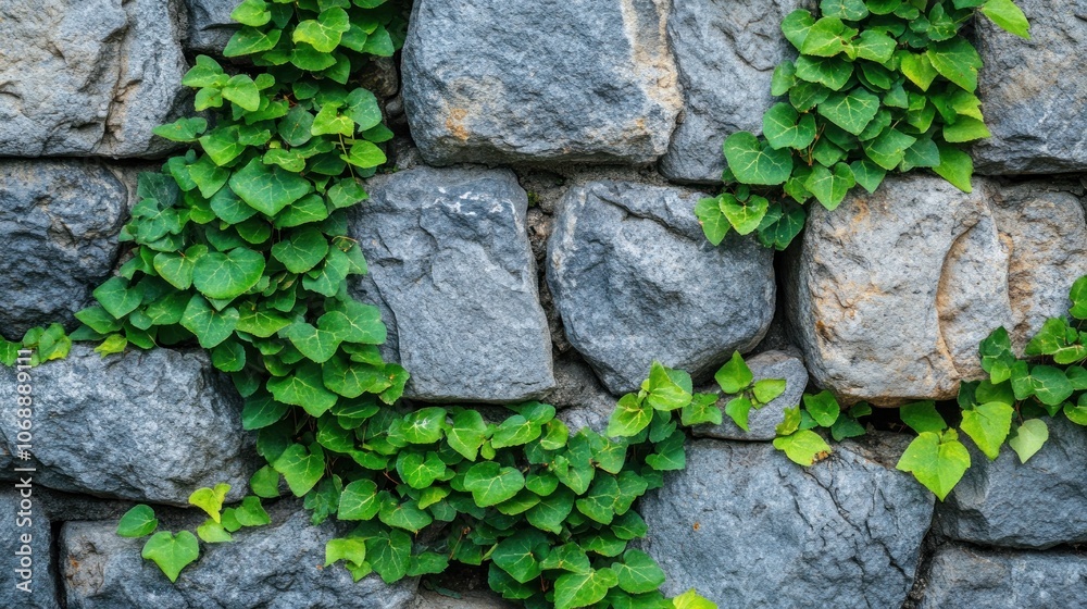A stone wall adorned with vibrant green ivy, showcasing nature's beauty in urban settings. A stone wall adorned with vibrant green ivy, showcasing nature's beauty in urban settings.