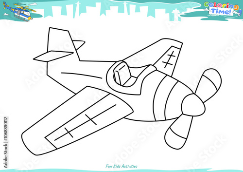 Lets color it Stunt Plane 7