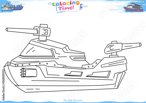 Lets color it Warship 3