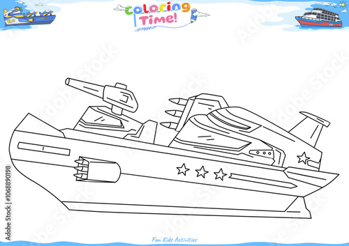 Lets color it Warship 4