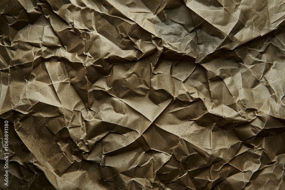 Image of Crumpled sheet of toned brown paper. Texture for background usage Image of Crumpled sheet of toned brown paper. Texture for background usage